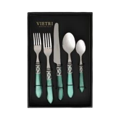 Aladdin Antique Green Five-Piece Place Setting – Set Of 4