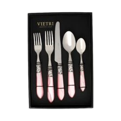 Aladdin Antique Light Pink Five-Piece Place Setting – Set Of 4