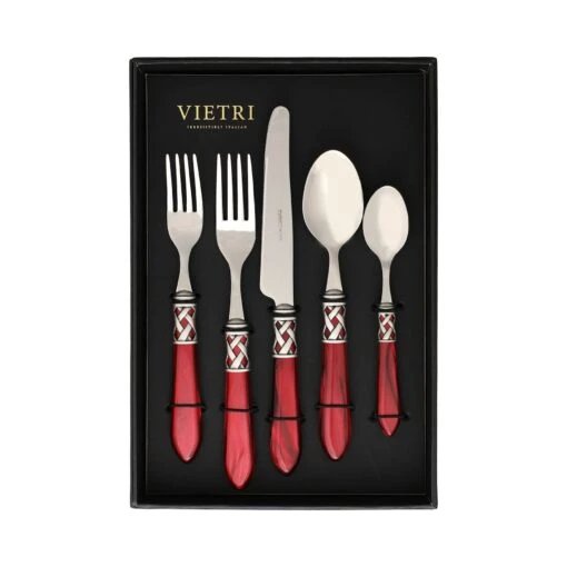 Aladdin Antique Red Five-Piece Place Setting – Set Of 4