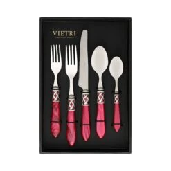 Aladdin Antique Raspberry Five-Piece Place Setting – Set Of 4