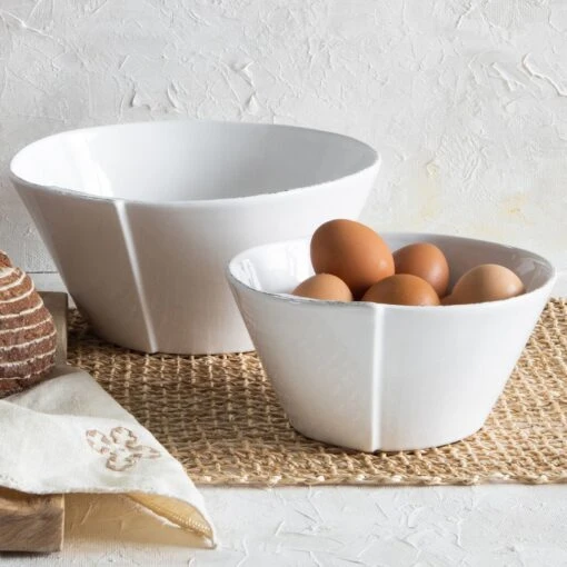 Lastra White 2-Piece Serving Bowls Set - Image 2