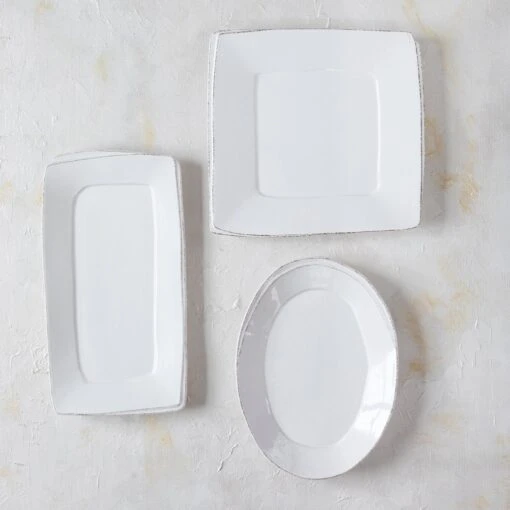 Lastra White 3-Piece Serveware Set - Image 2
