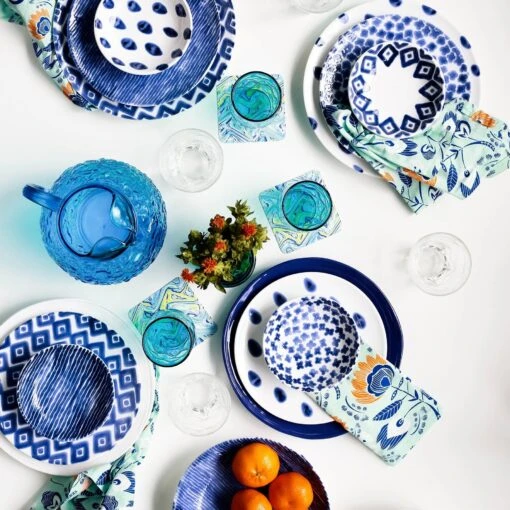 Santorini Diamond Salad Plate - Image 5