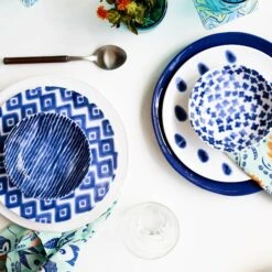 Santorini Diamond Salad Plate -Kitchen Shop VSAN 003001A LSALT 5 1800x1800